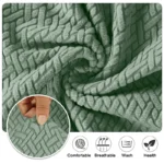 Jacquard Chair Cover, Durable Elastic Fabric Dining Chairs Cover, Stretch Covers For Kitchen Dining Room Chairs, Home Decor - Image 3