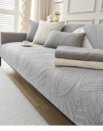 Nordic Simple Solid Color Sofa Cushion Four Seasons Pure Cotton Fabric Anti-slip Full Cotton Sitting Pad Modern Sofa Cover Home - Image 38
