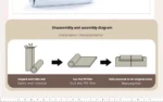 Goldoma modular cream Sherpa sofa vacuum-compressed sectional with high-elastic foam in mid-century style.