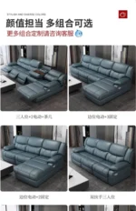 Goldoma L-Shaped Leather Sofa – waterproof genuine cowhide sectional in modern living room
