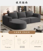 Puff Vacuum Compressed Sofa Italian Minimalist Modern Lounges Living Room Sofas 2 Seater Floor Woonkamerbanken Home Furniture - Image 13