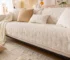 Goldoma Non-Slip Sofa Cover for L-Shaped Sectional, 100% Polyester Plush