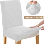 Jacquard Chair Cover, Durable Elastic Fabric Dining Chairs Cover, Stretch Covers For Kitchen Dining Room Chairs, Home Decor - Image 17