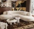 Goldoma Modern Fabric Armless Sofa with Reclining Seat and Cushion Back