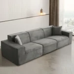 Modern Luxury Living Room Sofa Sectional Set Furniture l Shape 2 3 Seater Corduroy Compression Vacuum Packed Home pink Designer - Image 9