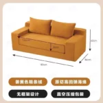 Goldoma Nordic Classic Modern Living Room Sofa - ergonomic single seat sofa in Scandinavian style for small living rooms
