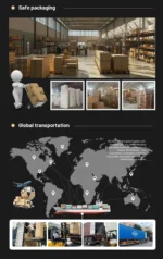 Goldoma modern S-shape PU leather modular sectional sofa set in an office lobby