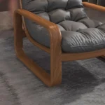 Goldoma Venetian leather sofa - premium leather sofa in a modern vintage style, compact single seat for living room
