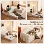 #Frameless Multi-function Boneless Modular Recliner Upholstered Sectional Compressed Sofa Bed for Modern Apartment Use - Image 2