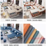 Goldoma U-shaped sectional sofa with built-in Bluetooth speakers and chaise lounge in a modern living room