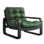 Goldoma Venetian leather sofa - premium leather sofa in a modern vintage style, compact single seat for living room