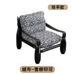 Goldoma Nordic Minimalist Living Room Sofa with black legs in a modern living room setting