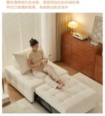 French design modern sofa bed – compact multifunctional sofa bed in a living room setting