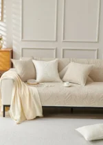 Nordic Simple Solid Color Sofa Cushion Four Seasons Pure Cotton Fabric Anti-slip Full Cotton Sitting Pad Modern Sofa Cover Home - Image 18
