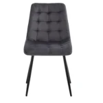 Goldoma velvet dining chairs set of 2/4/6 with metal legs and ergonomic seat for kitchen living room bedroom