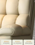 Goldoma modern folding sofa bed for small spaces, converting from sofa to comfortable bed in a living room