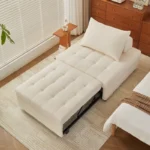 French design modern sofa bed – compact multifunctional sofa bed in a living room setting