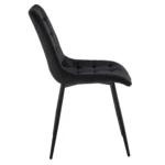 Goldoma velvet dining chairs set of 2/4/6 with metal legs and ergonomic seat for kitchen living room bedroom