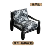 Goldoma Nordic Minimalist Living Room Sofa with black legs in a modern living room setting