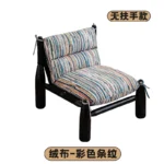 Goldoma Nordic Minimalist Living Room Sofa with black legs in a modern living room setting