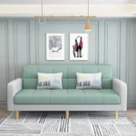 Goldoma Foldable Sofa Bed 3-seat convertible sleeper in modern living room