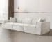 Goldoma Modern Corduroy L-Shape Sectional Sofa - 2 & 3 Seater Set