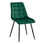 Goldoma velvet dining chairs set of 2/4/6 with metal legs and ergonomic seat for kitchen living room bedroom