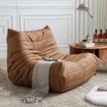 Nordic Ergonomic Living Room Sofas Minimalist Italian Boneless Lazy Living Room Sofas Vintage Elegant Canapé Salon Furniture