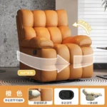 Goldoma modern folding sofa bed for small spaces, converting from sofa to comfortable bed in a living room