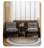 Goldoma Nordic Minimalist Living Room Sofa with black legs in a modern living room setting