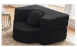 Goldoma modular boneless sofa bed in retro glam style, showing versatile living room couch