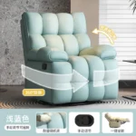 Goldoma modern folding sofa bed for small spaces, converting from sofa to comfortable bed in a living room