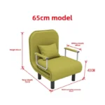 Folding Sofa Bed Dual-purpose Living Room Multi-functional Lunch Break Lazy Sofa Space-saving Single Internet Sofa Bed - Image 18