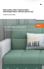 Goldoma Foldable Sofa Bed 3-seat convertible sleeper in modern living room