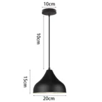 Detail of the lamp's canopy and adjustable cords, showing the matte finish.