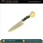 Trendy Unique 925 Silver Kitchen Chef Knife Sword Shape Iced Fine Jewelry Custom Lab Grown Diamond Pendant Anniversary Gift