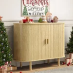 Sideboard Buffet Cabinet with Storage,40" Storage Cabinet with Sliding Door & Adjustable Shelf,Coffee Bar Cabinet Console Table - Image 9