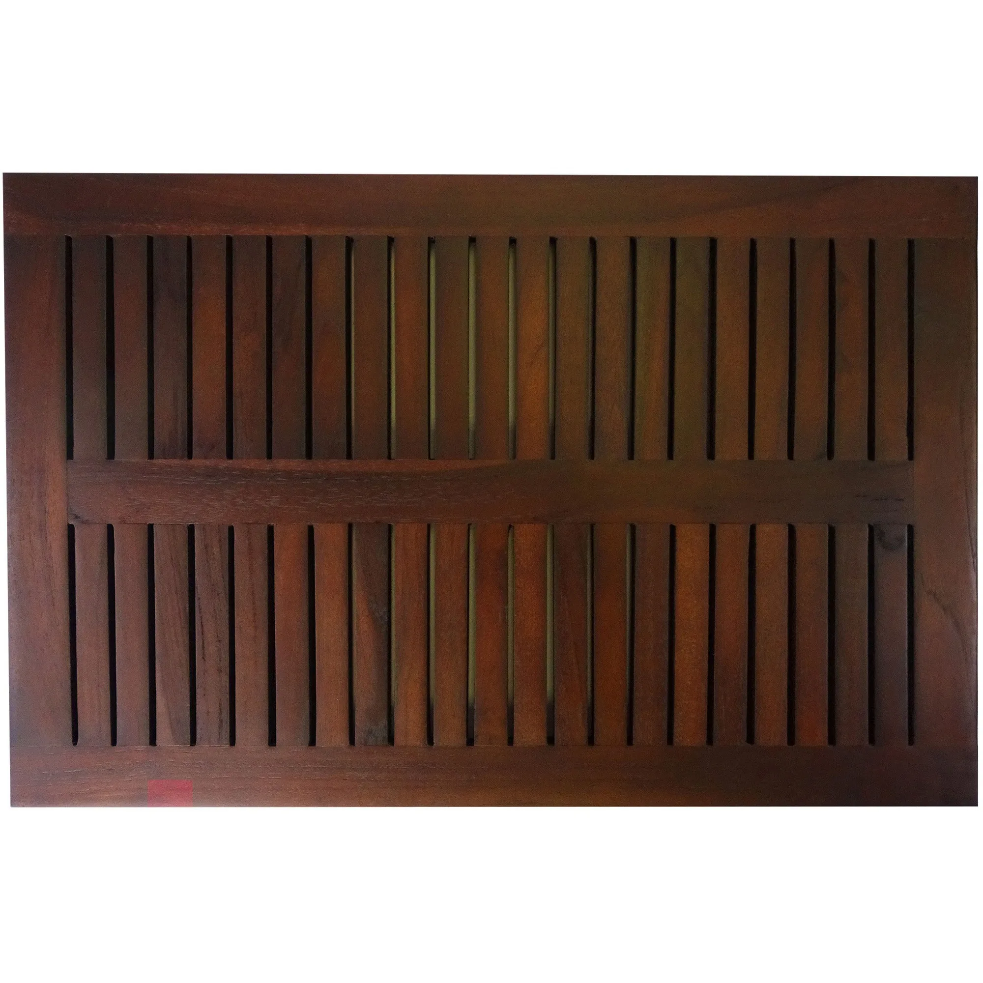 hms 23" Dark Brown Teak Slat Bath Mat