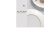 Retro White petal Dinner Plate Ceramic Kitchen Plate Tableware Set Food Dishes Rice Salad Noodles Bowl Soup Kitchen Cook Tool - Image 28