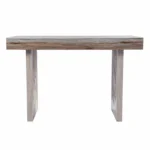 HMS 45 Brown Solid Wood Writing Desk Luxury Modern Design with Foldable Feature for Office Bedroom School Use – side view