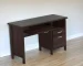 HMS Espresso 47" Computer Gaming Desk with Two Drawers Simple Design Wooden and Metal Table for Bedroom or Living Room Use