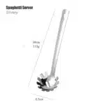 1PC Stainless Steel Non-Stick Rose Gold Kitchenware Long Soup Spoon Cooking Tools Metal Polish Mini Fork Slotted Turner