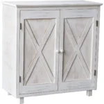 PARISLOFT Rustic Farmhouse Wood Accent Buffet Sideboard Storage Server Cabinet with 2 Doors,Entryway Kitchen Dining Console Livi