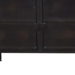 HMS 62" Modern Luxury Black Iron Sideboard Console Cabinet Solid Wood for Home Bar Living Room Dining Farmhouse-Home Furniture - Image 6