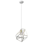 Crystal chandelier pendant HMS Hedron 1-light brass finish warm white light