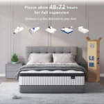 14-inch queen hybrid mattress with individually wrapped pocket springs medium firm bed-in-a-box