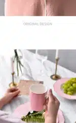 Brief Tableware Gold Edge Irregular Ceramic Plate Floral Shape Porcelain Steak Salad Dessert Dish Tray Household Dinner