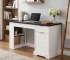 Modern Solid Wood Fluted Office Desk Storage Cabinet Drawers Eco-Friendly Adjustable Height Computer Writing Desk Power
