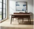 Espresso solid wood dining table 78 inch rectangular in a modern dining room