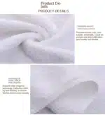 5pcs Small square towel pure cotton kindergarten white square towel foot therapy Hotel Hotel napkin small towel towels